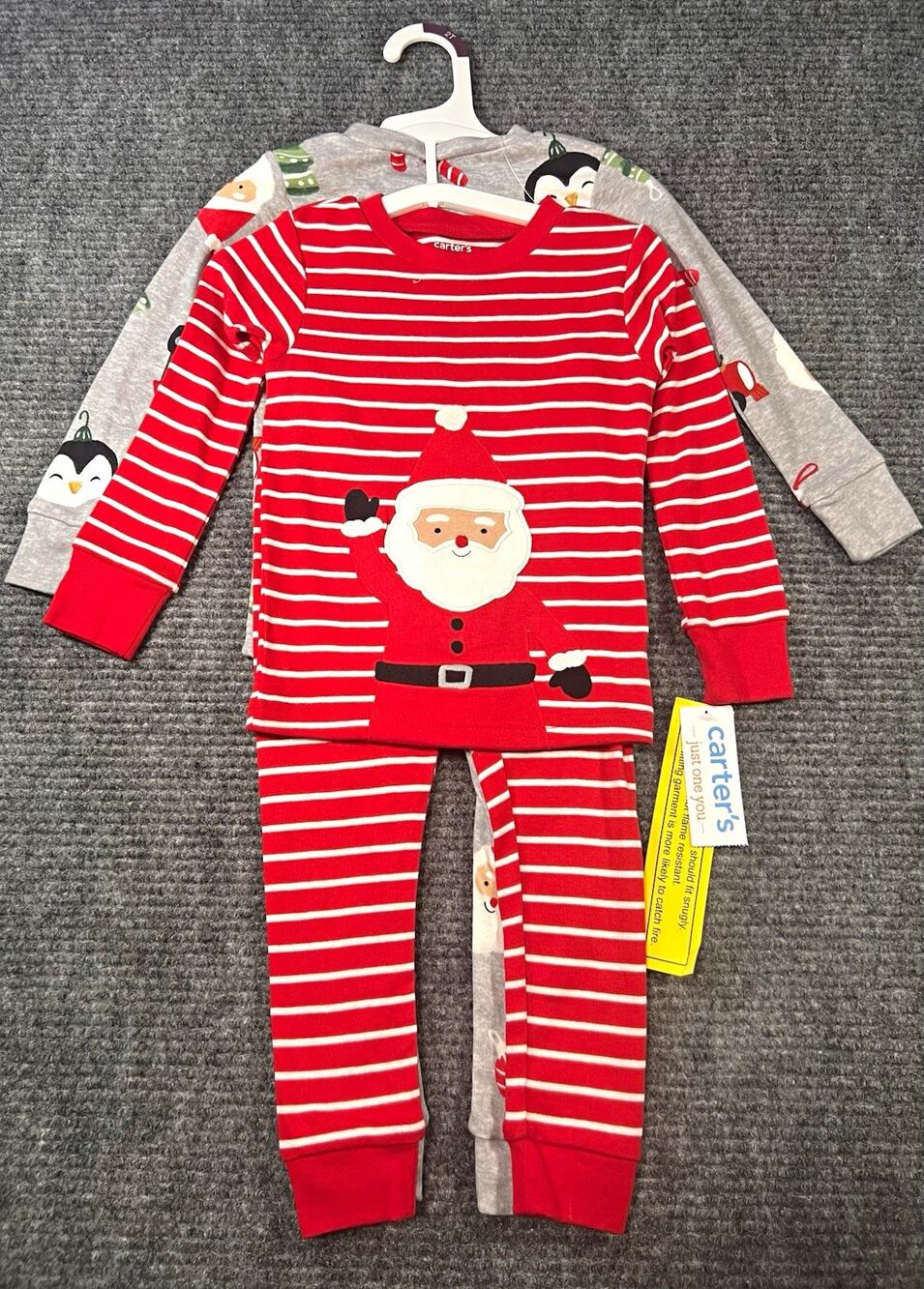 Carter’s Just One You Toddler 2T Christmas Pajama 4 Piece Set Santa NWT